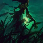 LumiPoster — Gwent is a green specter in the dark