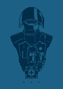 LumiPoster — Rainbow Six Doc Blue