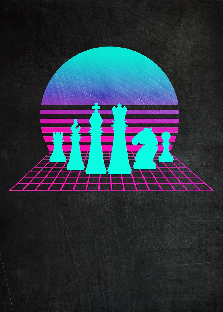 lumi-boards-gaming-29a009e1e14fdee7-1.webp LumiPoster — Chess - neon sunset - Image 1