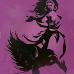 LumiPoster — Magic - Liliana with purple drawing