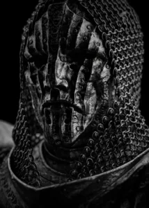 LumiPoster — Mortal shell warrior mask