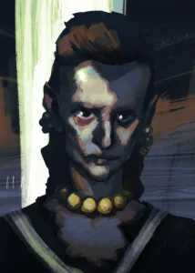 LumiPoster — Disco Elysium - Portrait Gold Necklace