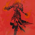 LumiPoster — Magic - Chandra with red flame