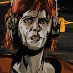 LumiPoster — Disco Elysium - Portrait with headphones