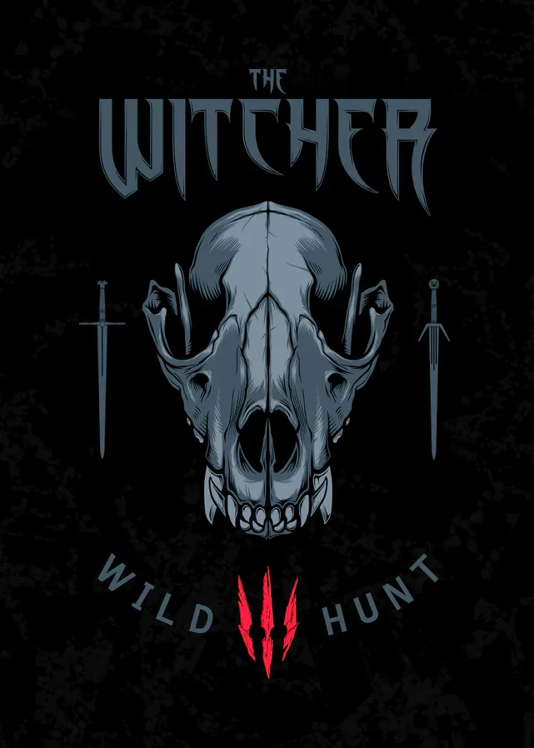 lumi-boards-gaming-5145b7c6156dc9c0-1.webp LumiPoster — The Witcher Wild Hunt Wolf Skull - Image 1