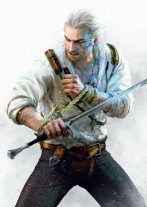 LumiPoster — The Witcher Geralt and his sword