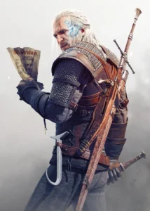 LumiPoster — The Witcher Geralt and the map