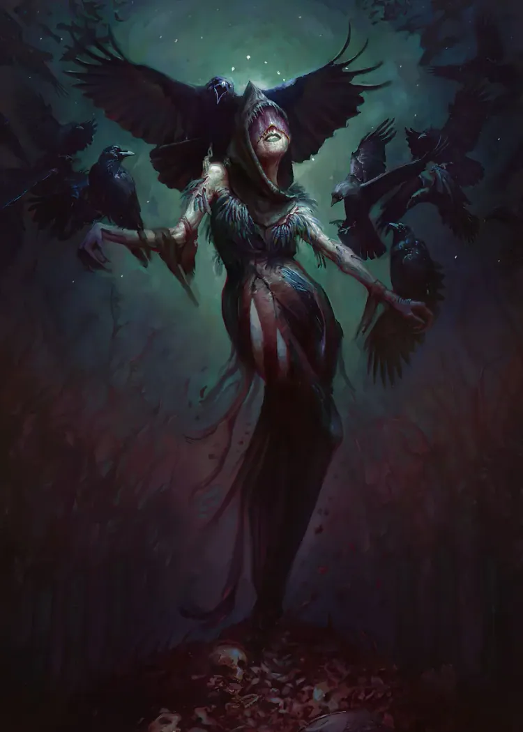 lumi-boards-gaming-7212797fd3c79b31-1.webp LumiPoster — Gwent Lady of Crows - Image 1