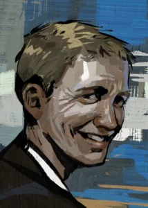 LumiPoster — Disco Elysium - Smile on Blue
