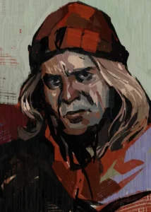 LumiPoster — Disco Elysium - Portrait with a Red Hat