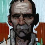 LumiPoster — Disco Elysium - Portrait with turquoise background