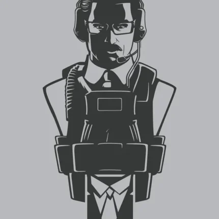 LumiPoster — Rainbow Six Warden Gray