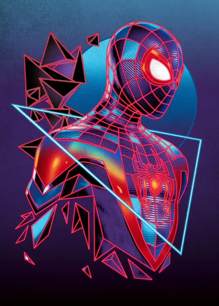 lumi-boards-gaming-b37c5ccc5a042bee-1.webp LumiPoster — Miles Morales - Geometric Portrait - Image 1