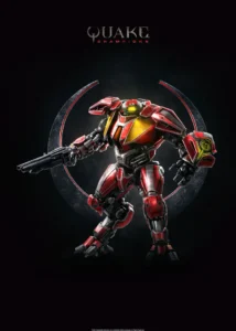 LumiPoster — Quik the robot warrior