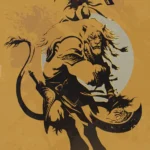 LumiPoster — Magic - Ajani with a golden drawing