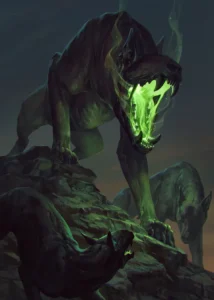 LumiPoster — Gwent is a monster with green flames