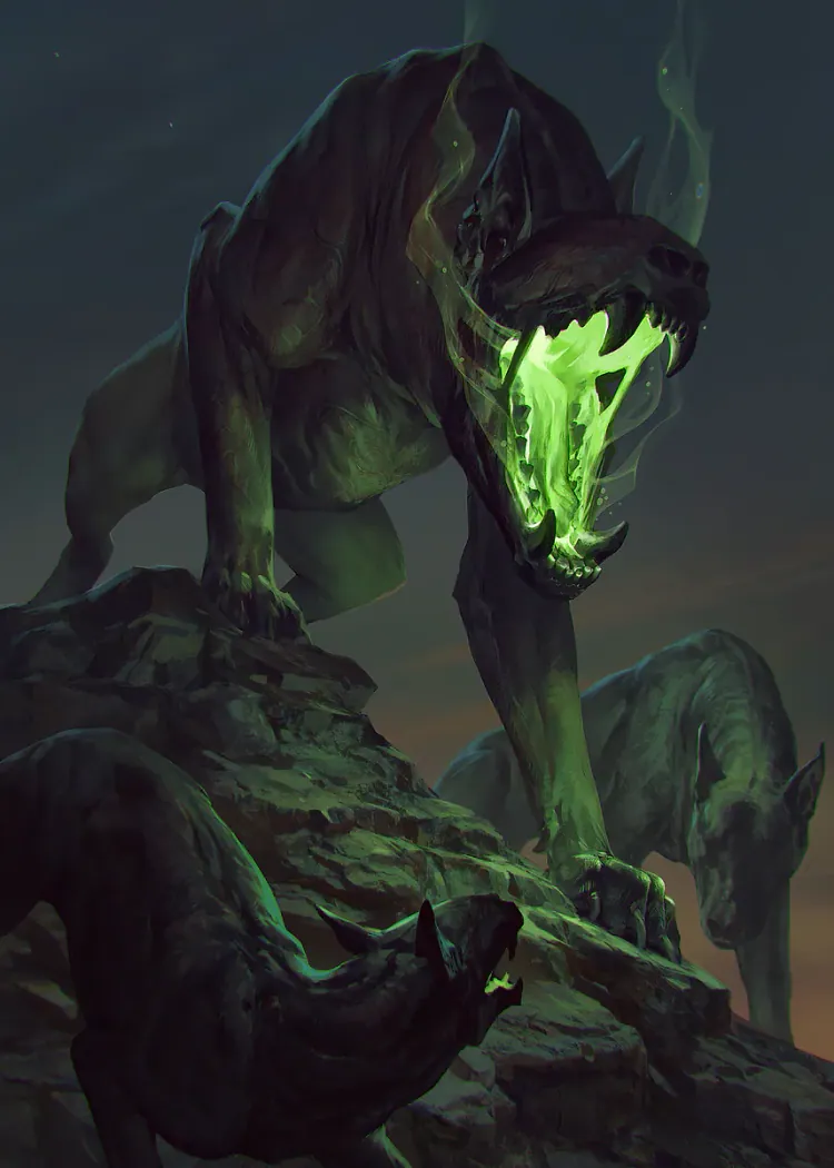 lumi-boards-gaming-c8e60eaa8c888866-1.webp LumiPoster — Gwent is a monster with green flames - Image 1