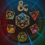 LumiPoster — Dungeons & Dragons - Golden Dice