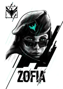 LumiPoster — Rainbow Six Zofia Drawing