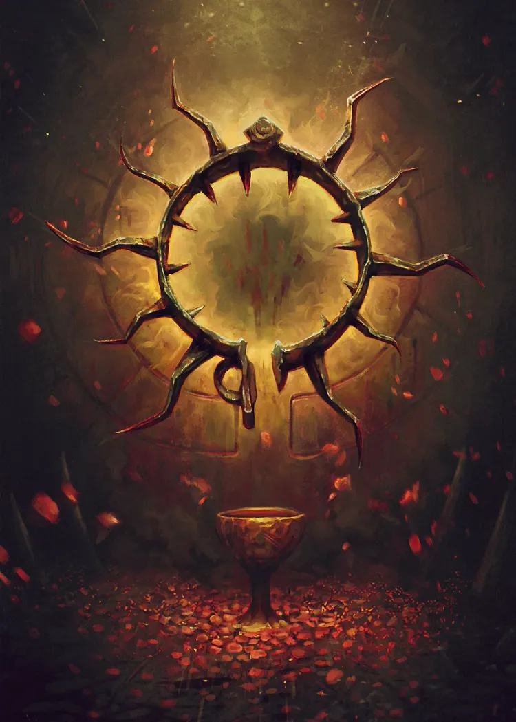 lumi-boards-gaming-e973bad076f9418d-1.webp LumiPoster — Gwent fiery sun circle - Image 1