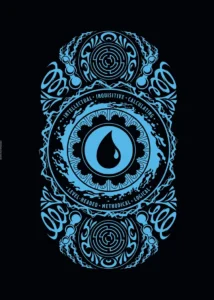 LumiPoster — Magic - Blue Mana Emblem