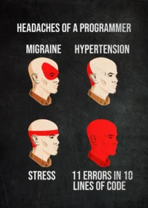 LumiPoster — Programmer's headache - an ironic phrase