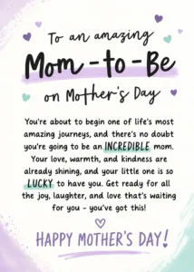 LumiPoster — To the future mother - Mother's Day