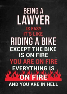 LumiPoster — The life of a lawyer in ironic terms