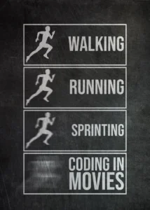 LumiPoster — Programming in movies - a sarcastic phrase