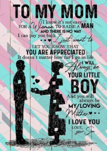 LumiPoster — To my mother - a loving message
