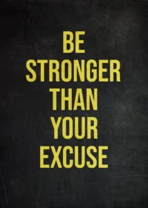 LumiPoster — Be stronger than your excuses