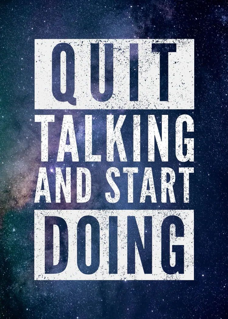 lumi-boards-motivation-f3ff1357d2ede5ec LumiPoster — توقف عن الكلام وابدأ العمل - الصورة 1