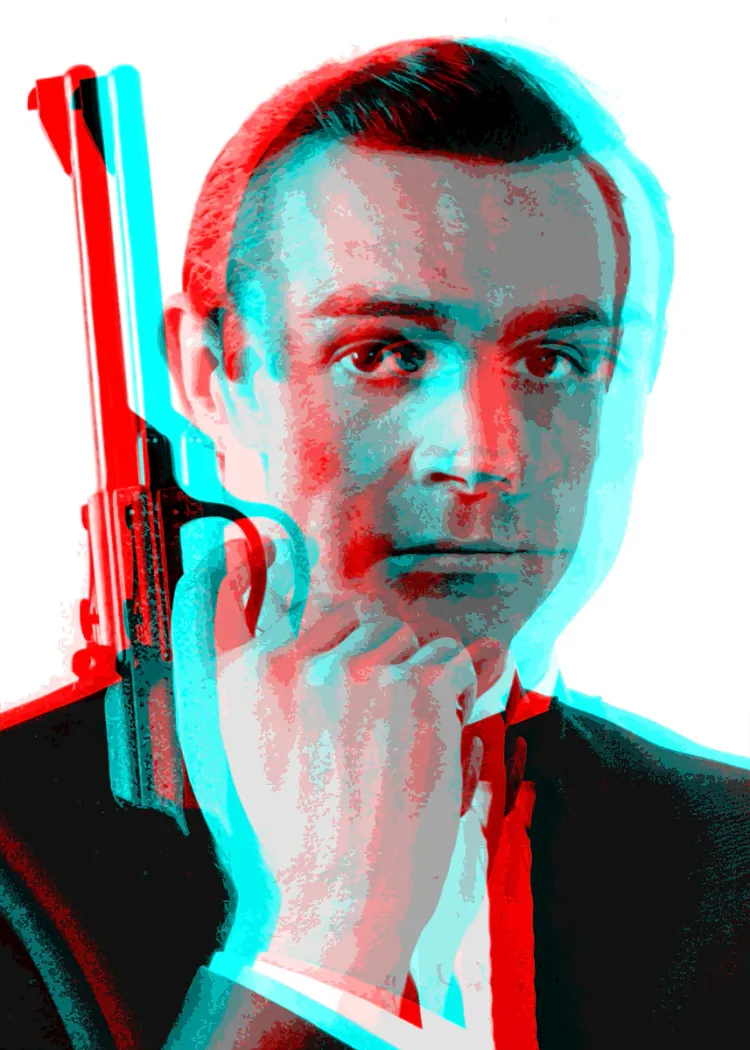 lumi-boards-movies-0aae0f39adb35bd4-1.webp LumiPoster — James Bond - Portrait in Double Colours - Image 1