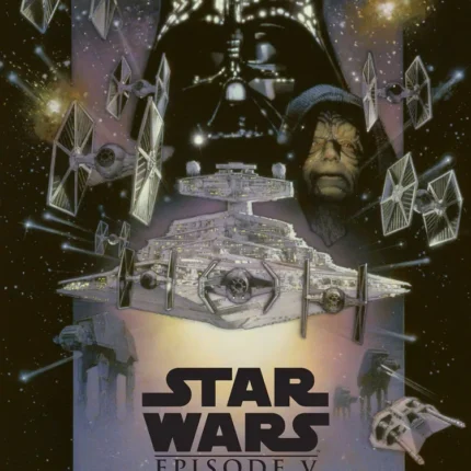 Star Wars Episode V The Empire Strikes Back poster with Vader and Star Destroyers