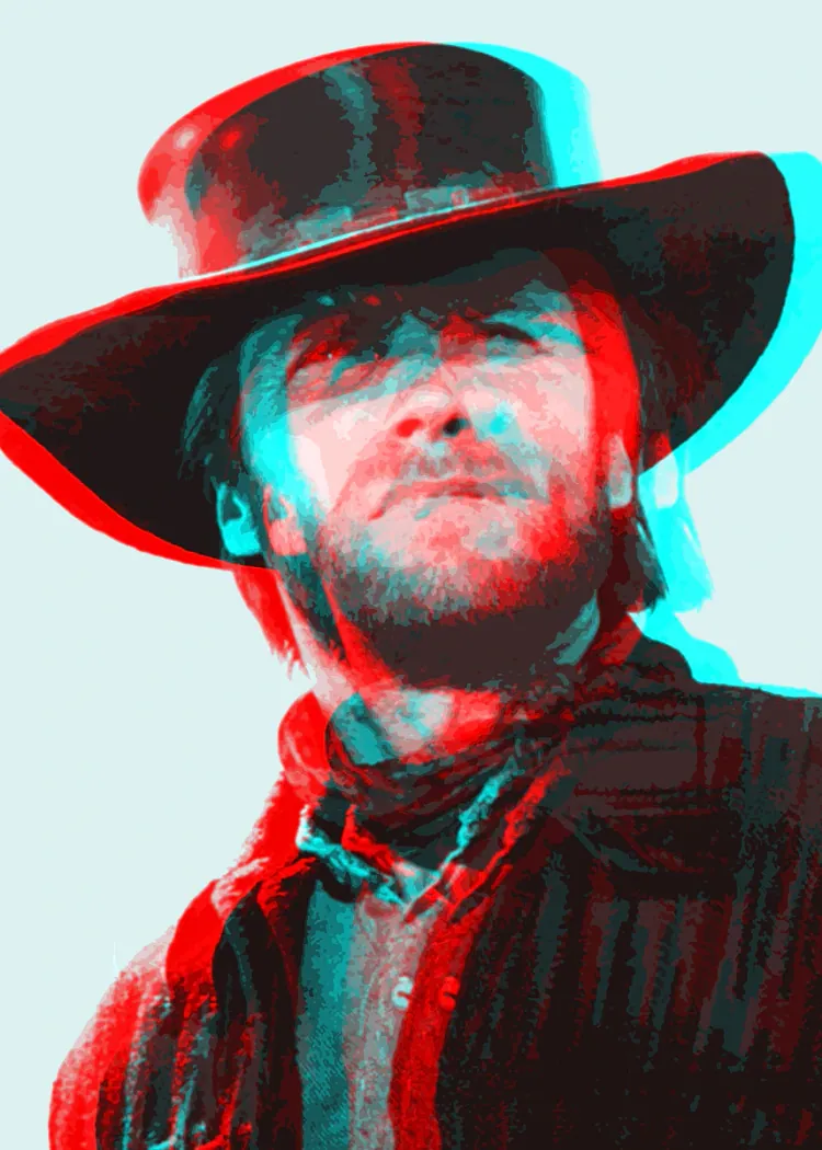 lumi-boards-movies-11b93185a7506952-1.webp LumiPoster — Clint Eastwood - Portrait of the West - Image 1