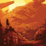 LumiPoster — Star Wars — Wreckage at Sunset