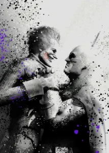 LumiPoster — Batman and the Joker — confrontation