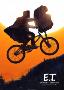 LumiPoster — ET bike at sunset