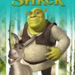 LumiPoster — Shrek and Donkey Blue Frame