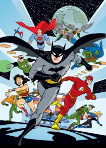 LumiPoster — Batman and the cartoon team of heroes