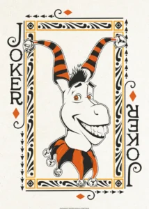 LumiPoster — Donkey joker card