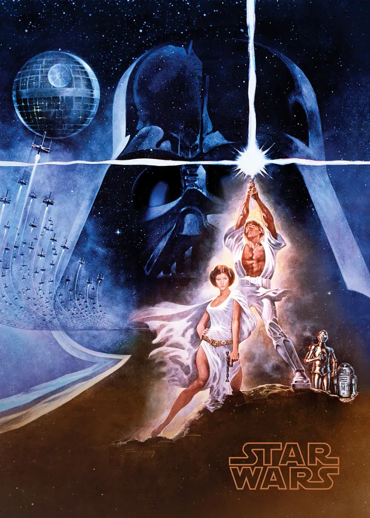 lumi-boards-movies-3f6cdceb33ad88f0-1.webp LumiPoster — Star Wars A New Hope Blue Poster - Image 1