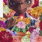 LumiPoster — ET among the flowers