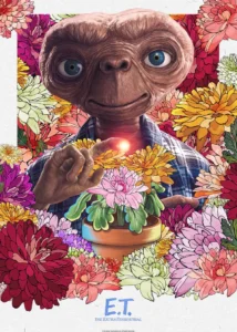 LumiPoster — ET among the flowers