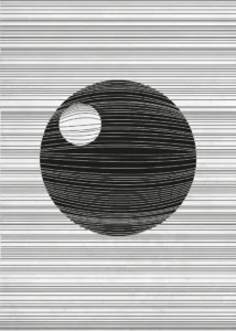 LumiPoster — ستار وورز — نجمة الموت المخططة