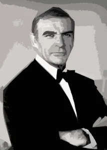 LumiPoster — James Bond in a tuxedo