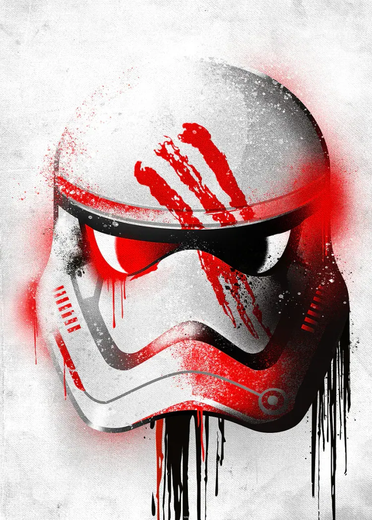 lumi-boards-movies-4934d414550941c7-1.webp LumiPoster — Star Wars - Red Stormtrooper Helmet - Image 1