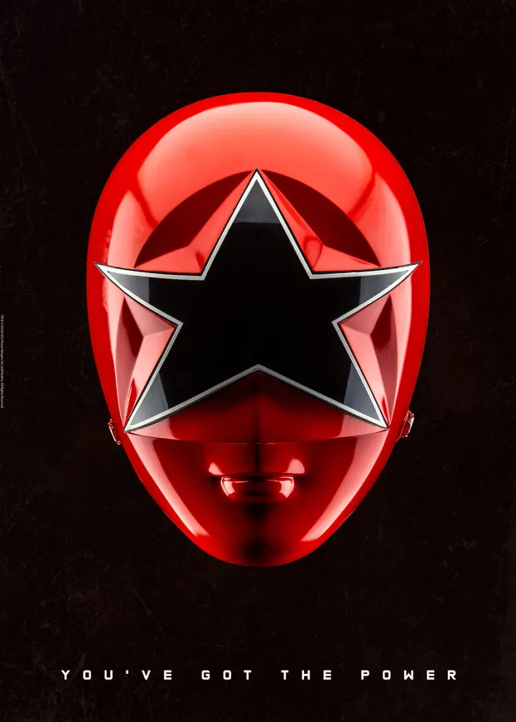 lumi-boards-movies-4ba150e61af52857-1.webp LumiPoster — Power Rangers - Red Star Helmet - Image 1