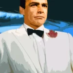 LumiPoster — James Bond in white suit