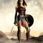 LumiPoster — Wonder Woman on the rocks